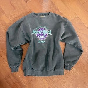 Vintage Hard Rock Cafe Atlanta Black/charcoal sweatshirt M